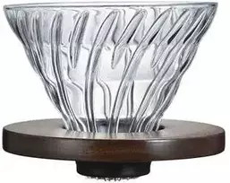 Hario - V60 stiklo lašintuvas 02 graikinis riešutas