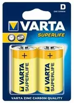 Varta R20 D, D, Cinko-anglies, 1,5 V, 2 vnt., Daugiaspalvis, 61,5 mm