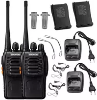 Racijos 2 vnt. „baofeng bf-888s“ trumpojo nuotolio ryšio radio aparatų rinkinys, didelis veikimo nuotolis iki 8 km, 1500 mah