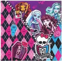 Vienkartinės popierinės servetėlės Monster High, 20 vnt.