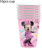 Vienkartiniai puodeliai Minnie Mouse, 10 vnt.