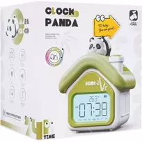 Ramiz Vaikiškas Panda žadintuvas su naktine lempa