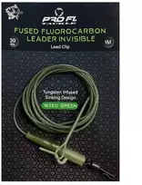 Pro Fl Karpinis pavadėlis Fused Fluorocarbon Leader Invisible