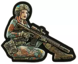 M-Tac Patch Tactical girl №2 Yakuza Redhead PVC Antsiuvas