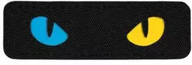 M-Tac Patch Cat Eyes lazerinis Cut Juodas/Geltona/Mėlyna Antsiuvas su ukrainietiškais motyvais