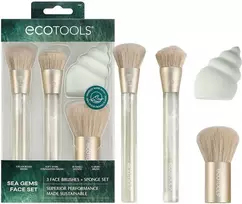 Ecotools Brochas Maquillaje Esponja Sea Gems Estuche 4 Piezas