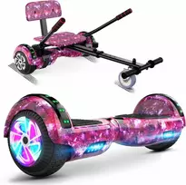 SISIGAD elektrinė riedlentė su GoKart priedu ir LED, 6,5 colių, vaikams