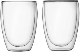 Bodum szklanki su podwójną ścianką 2 vnt. Pavina 0.35L Transparent