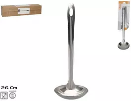 Sriubos/padažo samtis, metalinis, sidabrinės spalvos, 26 x 7,3 cm, KITCHEN&GO