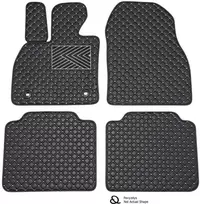 Eko odos kilimėliai QuiltyMats RENAULT LAGUNA 2007-2015m. (Juoda / pilkos siūlės)