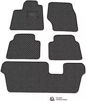 Eko odos kilimėliai QuiltyMats NISSAN NV200 nuo 2014m. (7v., I, II ir III eilės) (Juoda / pilkos siūlės)