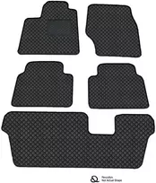 Eko odos kilimėliai QuiltyMats NISSAN PATHFINDER 2004-2012m. (I, II ir III eilės) (Juoda / juodos siūlės)