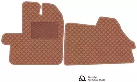 Eko odos kilimėliai QuiltyMats MERCEDES-BENZ VITO 2003-2014m. (Ruda / rudos siūlės)