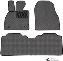 Eko odos kilimėliai QuiltyMats HYUNDAI SANTA FE 2001-2006m. (I ir II eilė) (Pilka / pilkos siūlės)