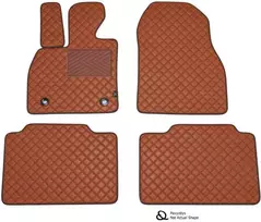 Eko odos kilimėliai QuiltyMats AUDI A8 2010-2017m. (D4 Prailgintas) (Ruda / rudos siūlės)