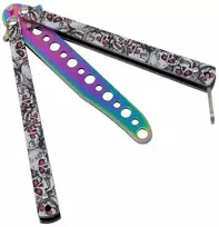 BSH Treniruočių peilis balisong skull