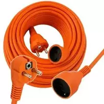 Extralink „PowerLink“ | Maitinimo tinklo prailginimo kabelis | 50 m, oranžinis, su įžeminimu, 3 x 1,5 mm2