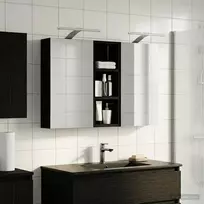 Vonios spintos komplektas su lentyna 3 pcs 80 x 10,5 x 50 cm