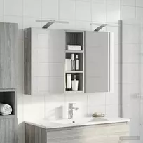 Vonios spintos komplektas su lentyna 3 pcs 80 x 10,5 x 50 cm