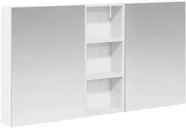 Vonios spintos komplektas su lentyna 3 pcs 130 x 14,5 x 70 cm