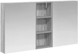 Vonios spintos komplektas su lentyna 3 pcs 130 x 14,5 x 70 cm