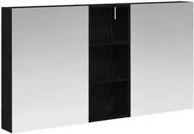 Vonios spintos komplektas su lentyna 3 pcs 130 x 14,5 x 70 cm