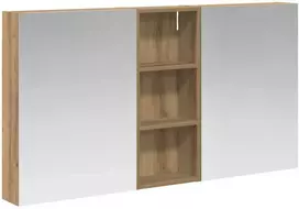 Vonios spintos komplektas su lentyna 3 pcs 130 x 14,5 x 70 cm