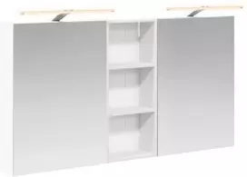Vonios spintos komplektas su lentyna 3 pcs 130 x 14,5 x 70 cm