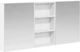 Vonios spintos komplektas su lentyna 3 pcs 140 x 14,5 x 70 cm