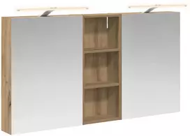 Vonios spintos komplektas su lentyna 3 pcs 130 x 14,5 x 70 cm