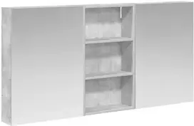 Vonios spintos komplektas su lentyna 3 pcs 140 x 14,5 x 70 cm