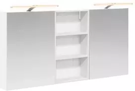 Vonios spintos komplektas su lentyna 3 pcs 140 x 14,5 x 70 cm