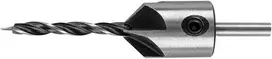 Medienos grąžtas su gilinimo freza (Chamfer) GRAPHITE, 4/16 mm