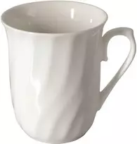 Puodelis porcelianinis ALABASTER 300 ml baltas Ambition 62944