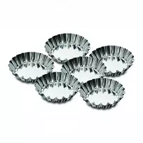 6 vnt. pyragėlių/keksiukų formelių rinkinys, 11 cm, SNB