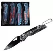 Bikuvalt Sulankstomas kišeninis peiliukas su ornamentais 1vnt