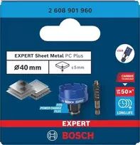Bosch Karbido pjovimo karūna Sheet Metal PC Plus 40mm