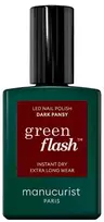 Manucurist „Žalias Flash“ nagų lakas, tamsiai našlaitėms, 15 ml