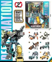 Transformuojamas robotas 6in1 "Heavy Mech"