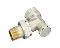 Vožtuvas radiatoriams Danfoss, uždaromasis/kampinis, 1/2 colio - išorinis sriegis, 1/2 colio - vidinis sriegis