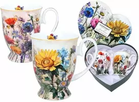 Carmani puodeliai 2vnt, 280ml, lauko gėlės