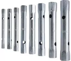 Vamzdinių raktų komplektas 8 vnt. 6x7 mm; 8x9 mm; 10x11 mm; 12x13 mm; 14x15 mm; 16x17 mm; 18x19 mm; 20x22 mm EXTOL PREMIUM 8816370