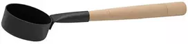 Pirties samtis SAUNIA, 47 cm, aliuminio, juodos sp., beržo rankenėlė