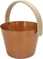 Pirties kubiliukas SAUNIA, 5 l, aliuminio, vario sp., beržo rankenėlė