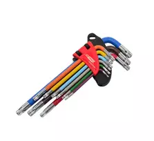 AW-Tools AWTOOLS RAKTAI IMBUSINIAI TORX / T10-T50 / 9 vnt. Juodas LINE