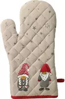 Home Styling Collection Cotton orkaitės pirštinė su nykštukų raštu, 31 × 18 cm