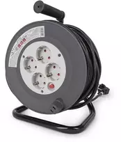Ilgiklis su stovu Entac 25m 4 lizdų 2300W IP20