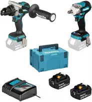 MAKITA KOMPLEKTAS COMBO 18V DLX2590TJ (DHP492, DTW300) 2×5,0Ah