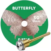 50 mm deimantinis diskas su koteliu graveriui, plytelėms pjauti, Butterfly, Distar