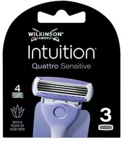 Wilkinson Sword Wilkinson Intuition Quattro Sensitive wkład su 4 ostrzami 3 vnt.